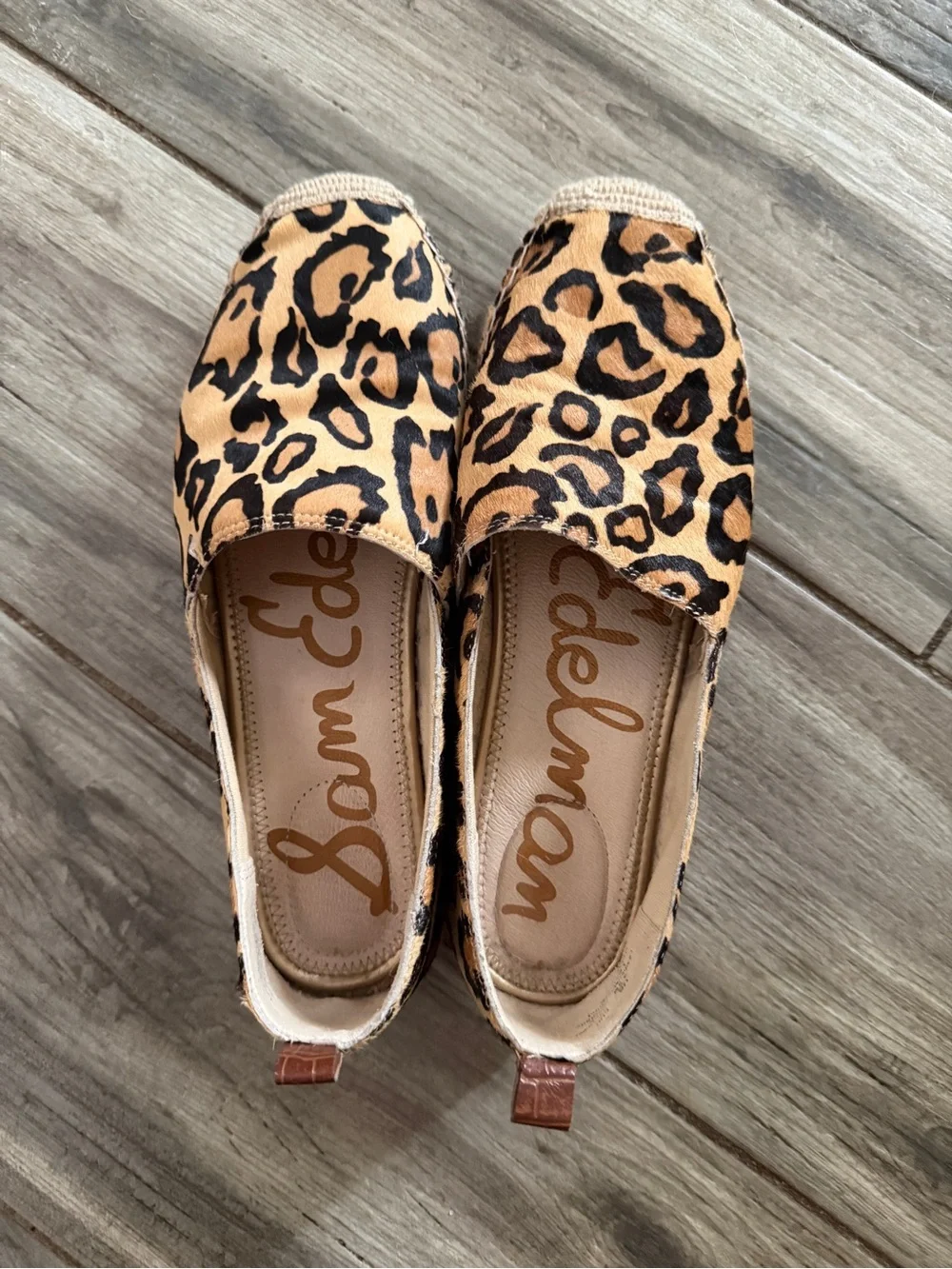 Sam Edelman Leopard-Print Espadrilles in Tan and Black